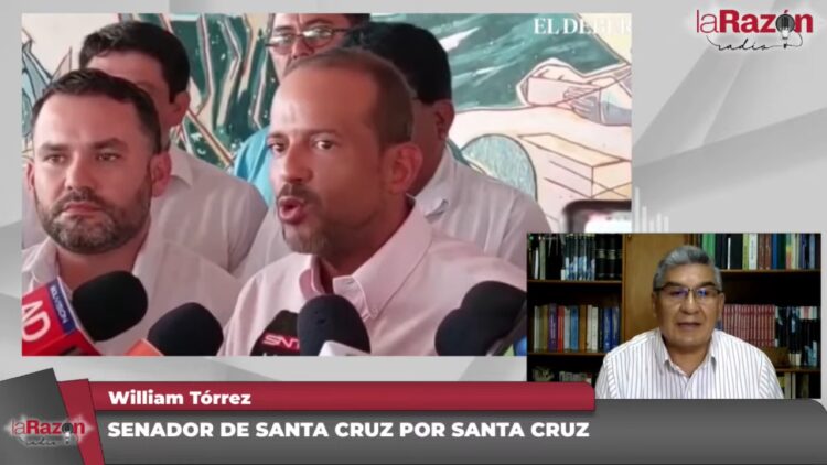 Camacho en uno de sus discursos. Foto: La Razón Radio