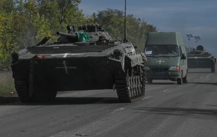 Tanque de guerra en Rusia. Foto: AFP