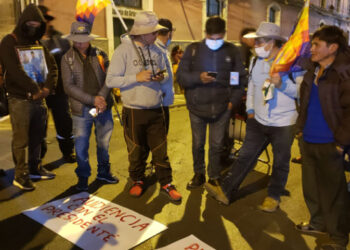 Detenidos y torturados de 2019 instalan vigilia y exigen audiencia a Arce