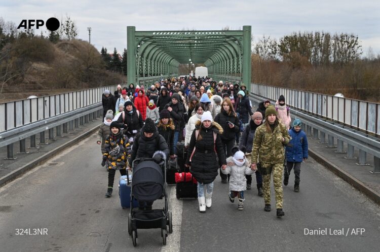 Más de un millón de refugiados de Ucrania llegaron a Polonia