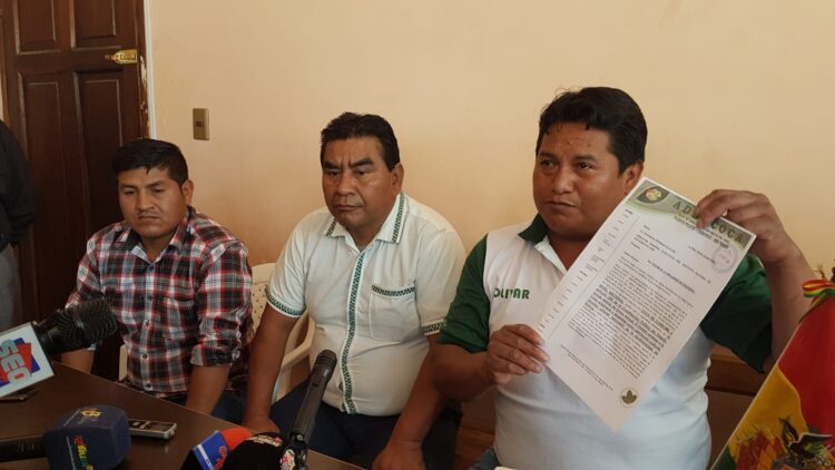 Cocaleros anuncian movilizaciones y bloqueo de caminos. Foto: Pedro Luna