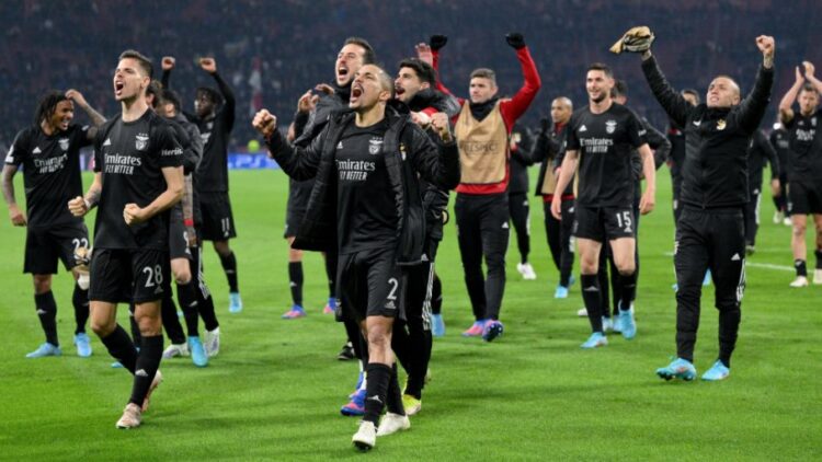 Con gol de Darwin Núñez, Benfica elimina al Ajax para meterse en cuartos de Champions