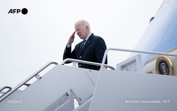 Biden llegó a Bruselas para participar en cruciales cumbres sobre Ucrania