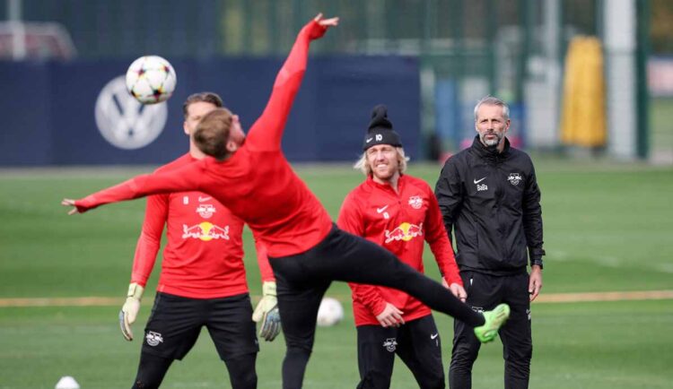 Leipzig en una sesión de prácticas
