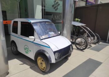 Un prototipo que usa energía alternativa para el transporte. Foto: Ana Flores