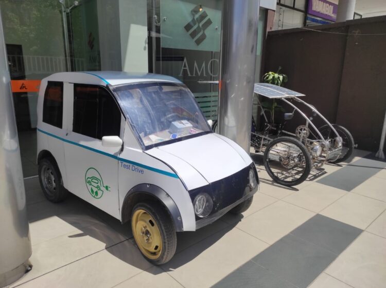 Un prototipo que usa energía alternativa para el transporte. Foto: Ana Flores