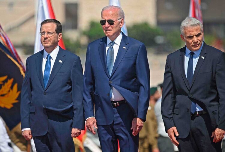 Biden aterriza en Israel en inicio de su primera gira a Oriente Medio como presidente