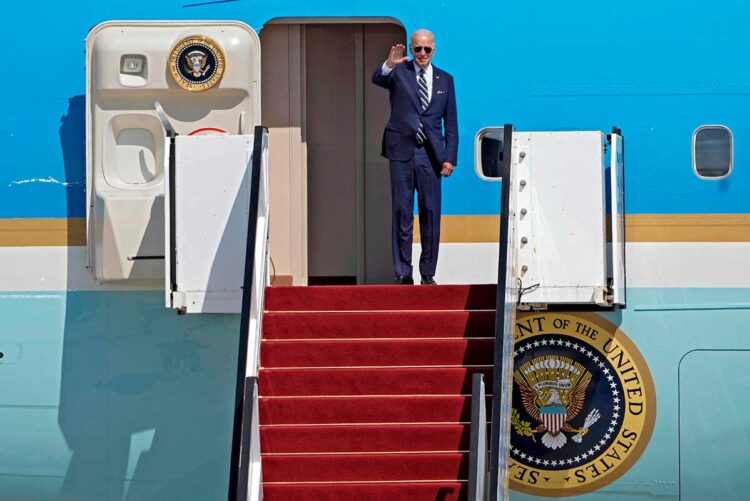 El Air Force One con Biden a bordo parte en vuelo histórico entre Israel y Arabia Saudita