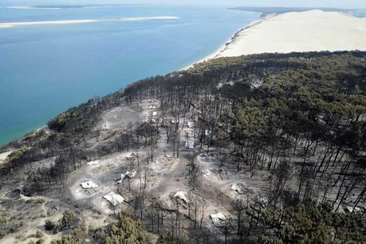 La superficie quemada por los incendios forestales en la UE superó a la de 2021