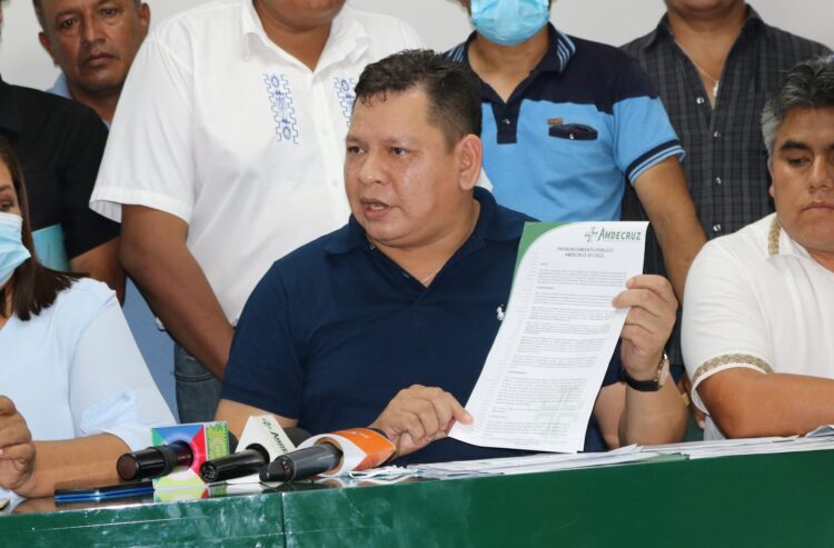 Amdecruz logra concretar reunión con el gobernador Camacho, exigen recursos y obras