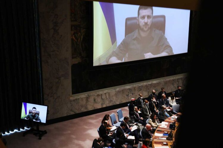 Zelenski insta al Consejo de Seguridad de la ONU a actuar ‘inmediatamente’ en Ucrania