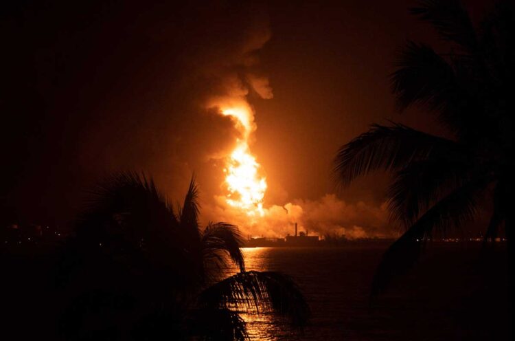 Se incendia tercer tanque de combustible en el oeste de Cuba
