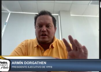 El presidente de Yacimientos Petrolíferos Fiscales Bolivianos (YPFB), Armin Dorgathen. Foto: La Razón Radio