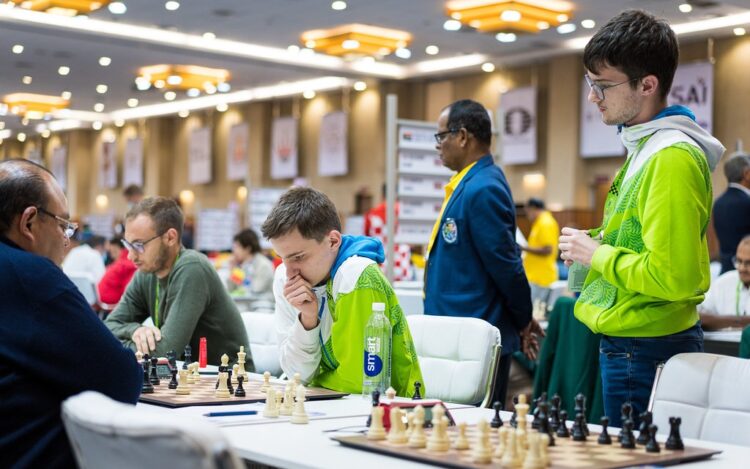 Bolivia, equipo de varones, derrota a Argelia en la Olimpiada Mundial