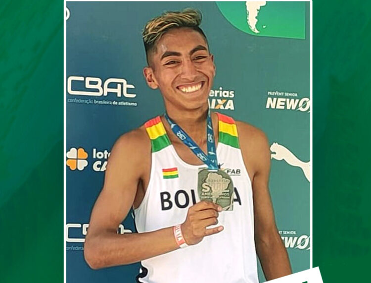 Cadima gana la presea de plata en el Sudamericano de Atletismo U-18