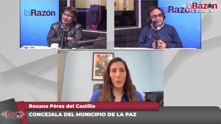 Concejal de La Paz Roxana Pérez Del Castillo. Foto: Captura