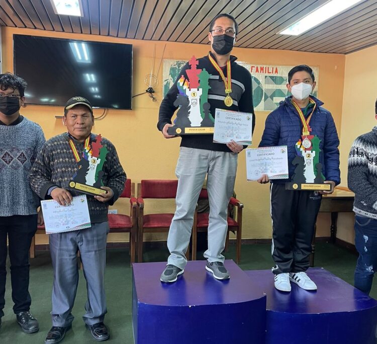 El paceño Párraga se impone en el Grand Prix Nacional de ajedrez