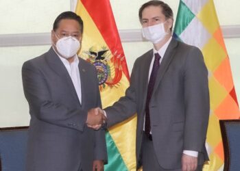 Arce se reúne con vicepresidente del BM para Latinoamérica y evalúan financiamiento y proyectos