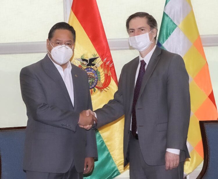 Arce se reúne con vicepresidente del BM para Latinoamérica y evalúan financiamiento y proyectos
