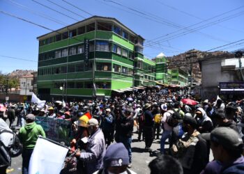 Panorámica de la asamblea de Adepcoca, este lunes. Foto: Rodwy Cazón