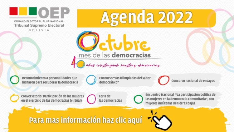 El TSE celebra los 40 años de recuperación de la democracia con ferias, reconocimientos, diálogos y concursos