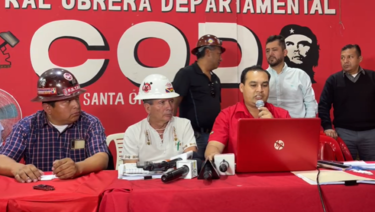 Tras un ampliado, la COD cruceña se declara en emergencia y rechaza un posible paro indefinido