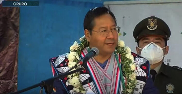 El presidente Luis Arce en un evento pasado.