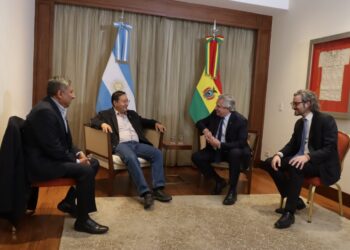 Arce y ferández hablan de gas y litio