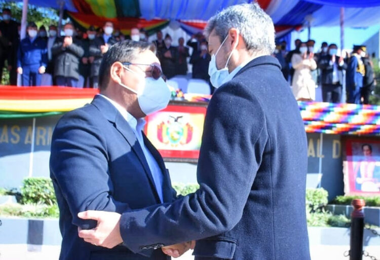 Paraguay plantea que Bolivia forme parte de la ruta bioceánica; Arce acoge la propuesta