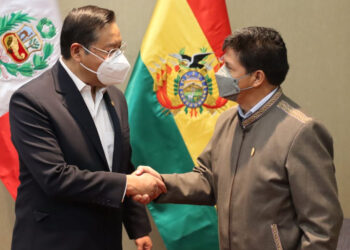 Arce y Castillo se reúnen en Chile para fortalecer los lazos de cooperación de Bolivia y Perú