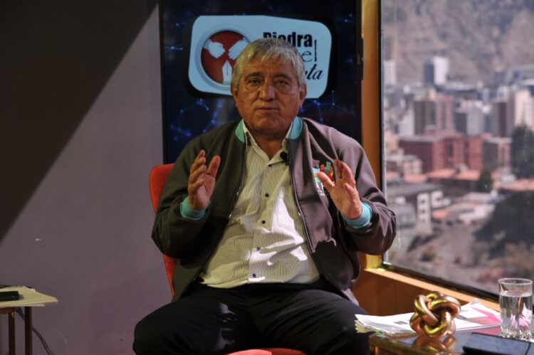 Iván Arias, en Piedra, Papel y Tinta, de La Razón. Foto: Oswaldo Aguirre