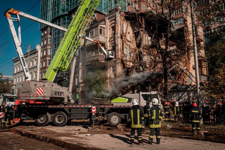 Rusia ataca de nuevo Kiev con drones "suicidas"
