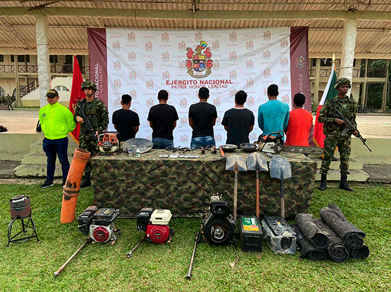 Seis brasileños detenidos en Colombia en acción contra minería ilegal en la Amazonía