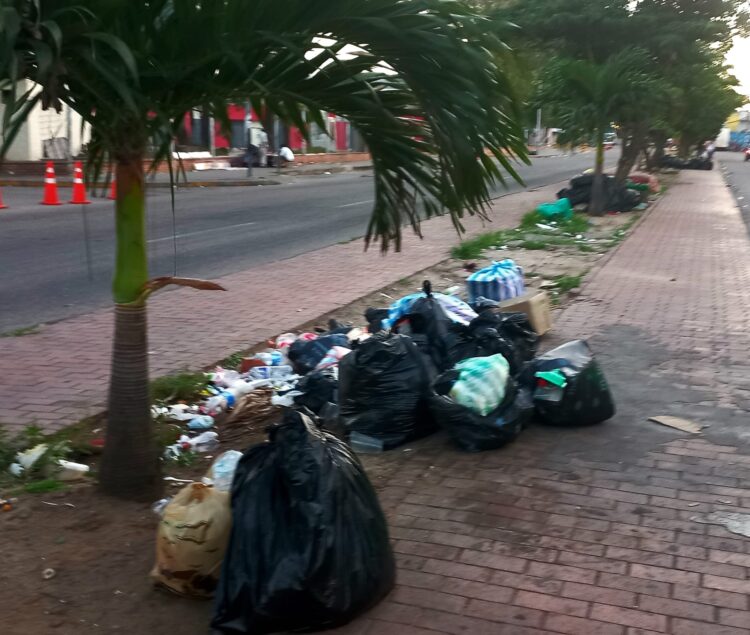 Bloqueos interrumpieron el recojo normal de basura en la capital cruceña