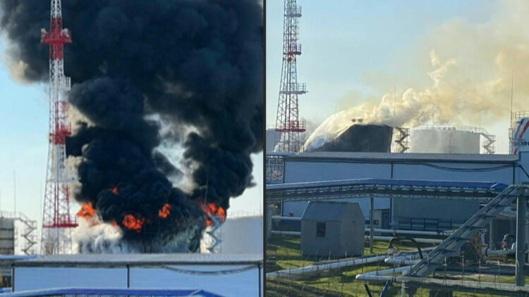 Bombardeado un depósito de combustible en Rusia, cerca de frontera con Ucrania