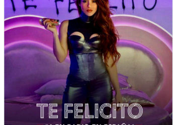 Publicación de Shakira sobre el éxito de 'Te felicito'. Captura de pantalla: Twitter.