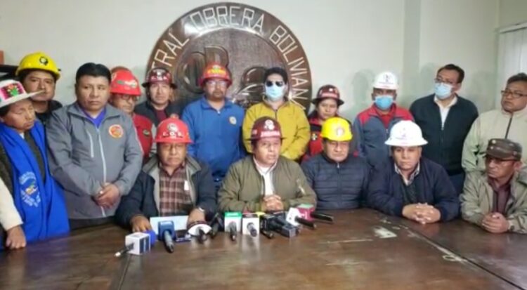 La COB demanda ‘mano dura’ a Arce para que no se geste otro ‘golpe’ desde Santa Cruz