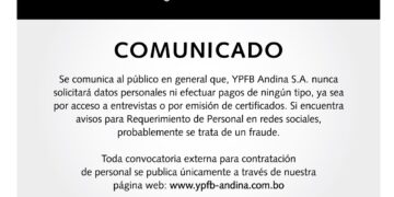 COMUNICADO