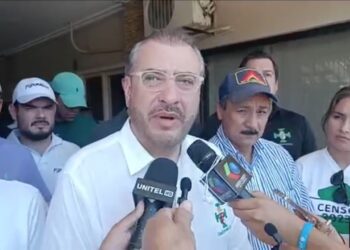 Rómulo Calvo y Vicente Cuéllar, la noche del martes.