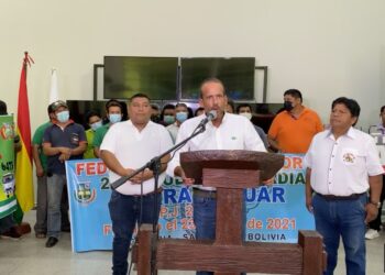 El gobernador Luis Fernando Camacho, este martes. Foto: L. F. Camacho