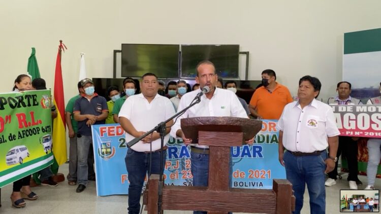 El gobernador Luis Fernando Camacho, este martes. Foto: L. F. Camacho