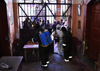 El ingreso a de la cárcel de San Pedro, en La Paz.