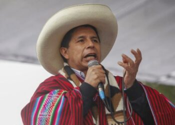 El presidente Pedro Castillo, en un acto público. Foto: AFP-archivo