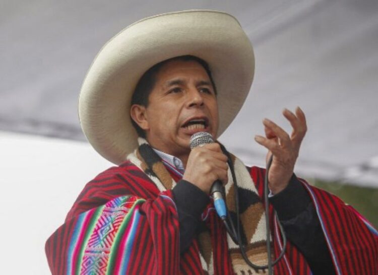 El presidente Pedro Castillo, en un acto público. Foto: AFP-archivo