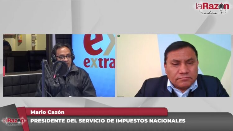 El titular del SIN, Mario Cazón, en La Razón Radio.