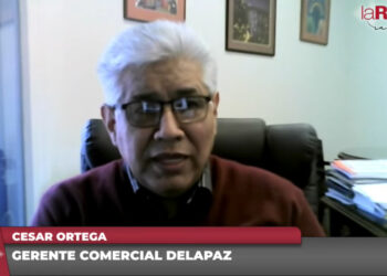 El gerente comercial de Delapaz, César Ortega, en La Razón Radio.