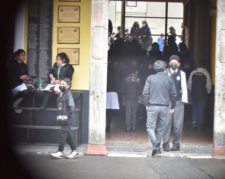 El retorno a clases presenciales en La Paz. Foto: APG