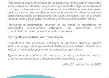 COMUNICADO