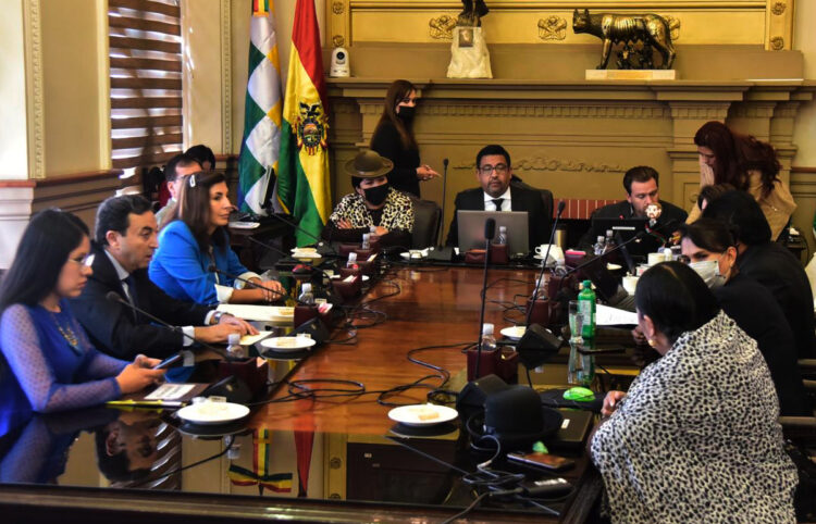 Sesión del Concejo Municipal de La Paz que renueva este jueves su directiva. Foto: Rodwy Cazón