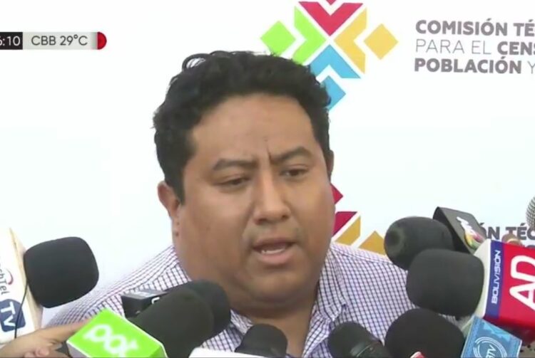 El viceministro de Planificación, David Guachalla en conferencia de prensa. Foto: Captura Unitel
